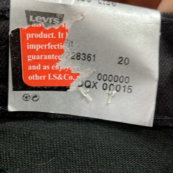 Levi’s 511 NWT Irregular Black Slim Fit Size 38 x 30 Tapered Leg Five Pockets - Picture 15 of 16